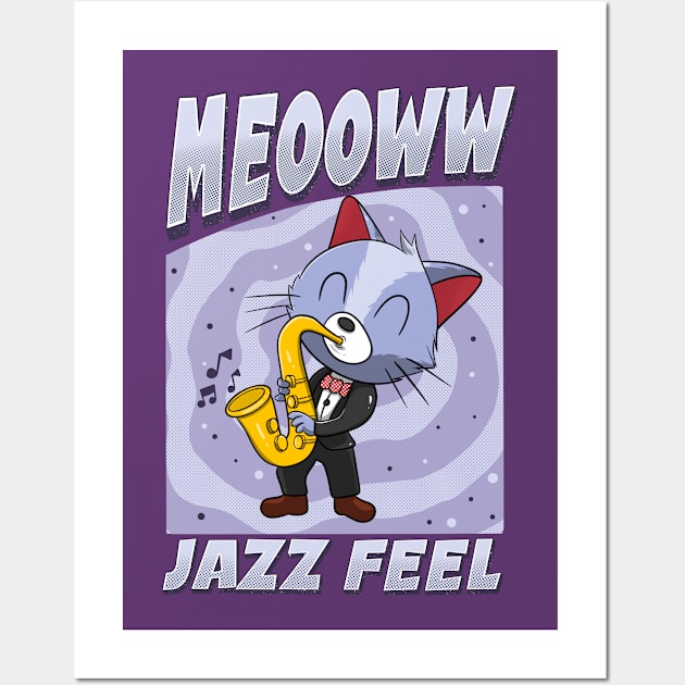 feel jazz cat #2 Wall Art by lasthopeparty